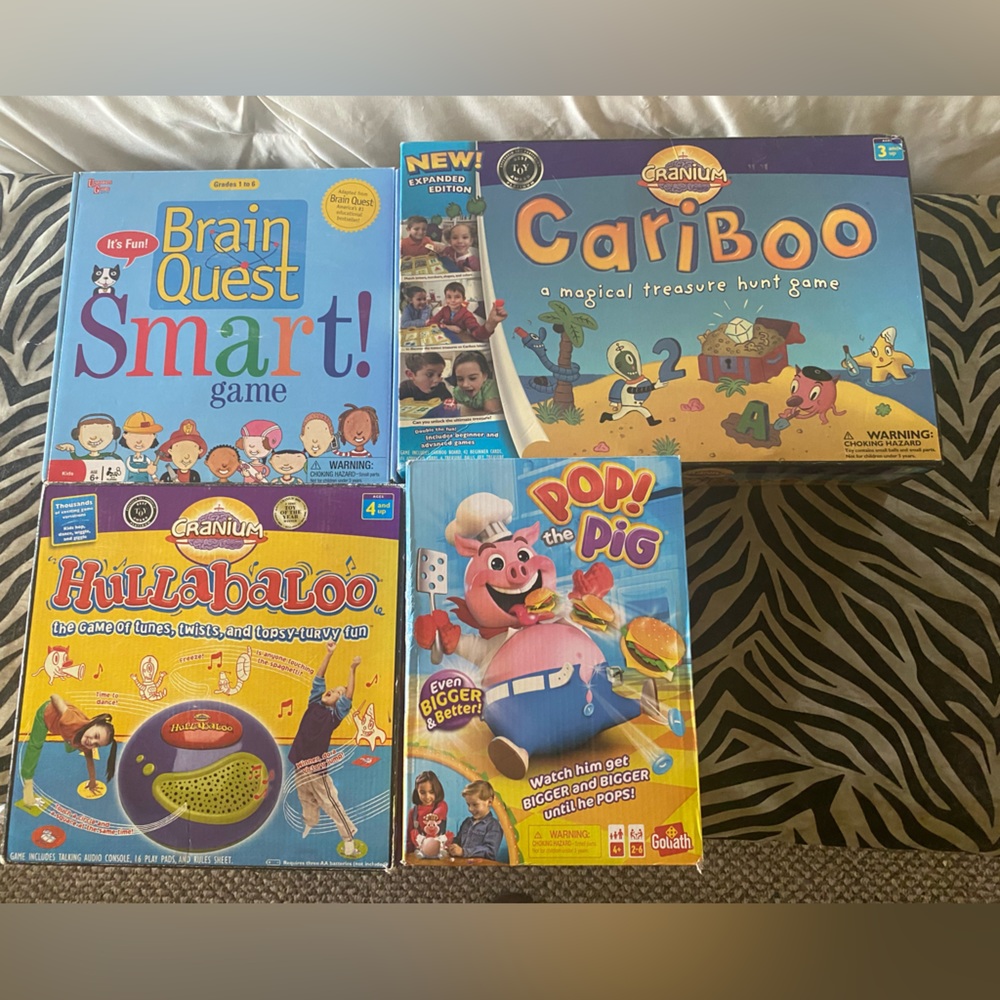 Lot of 4 educational games for kids